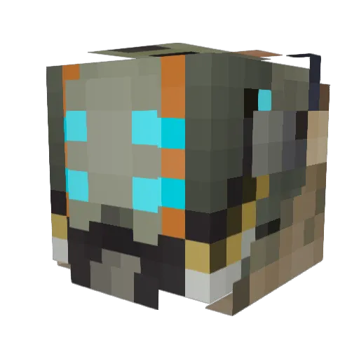 benp22000 Minecraft avatar head, 3D render