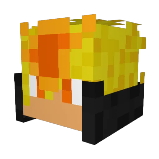 benpowaa Minecraft avatar head, 3D render
