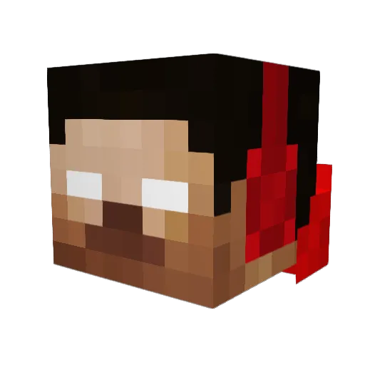 benrocks123 Minecraft avatar head, 3D render