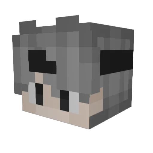 bensayid Minecraft avatar head, 3D render