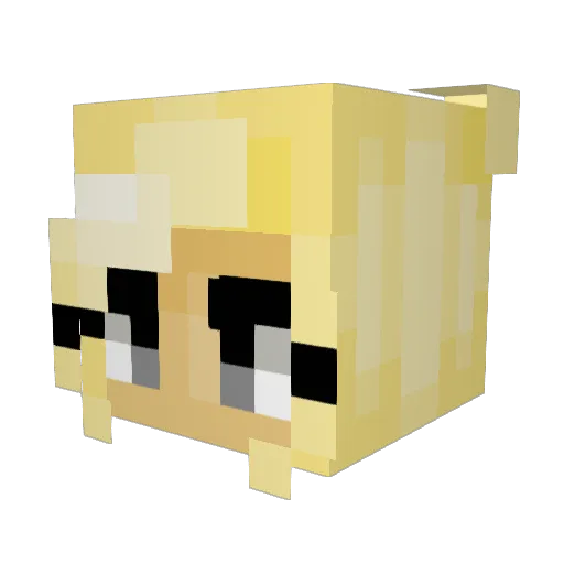 bensgf Minecraft avatar head, 3D render