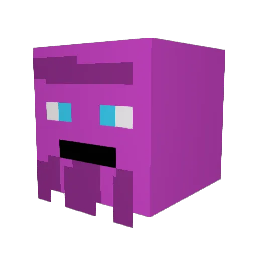 bensly_ Minecraft avatar head, 3D render