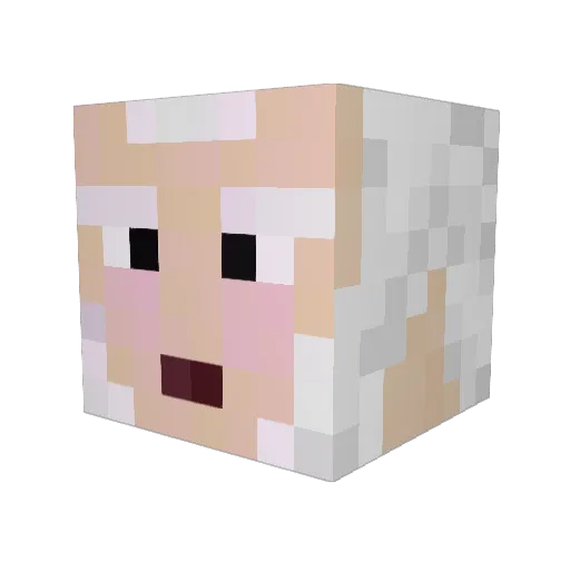benstovall Minecraft avatar head, 3D render