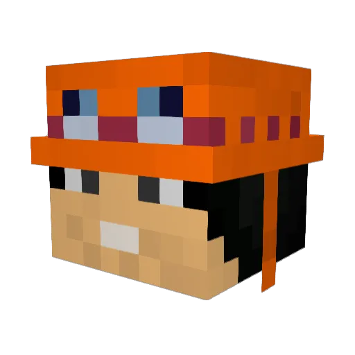 benstv92 Minecraft avatar head, 3D render