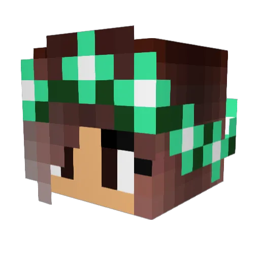 bente1003 Minecraft avatar head, 3D render