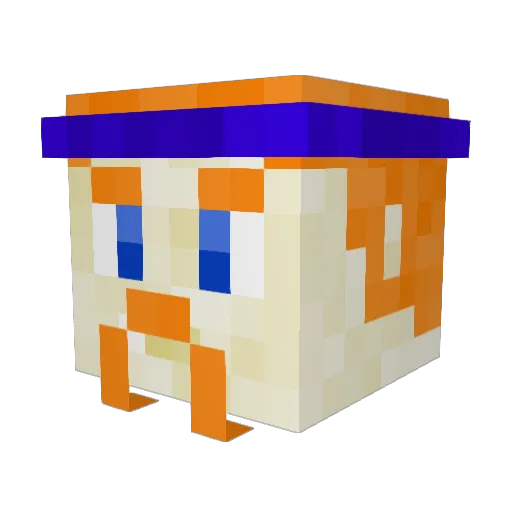 bentheginger Minecraft avatar head, 3D render