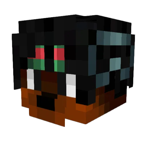 benthekidd_ Minecraft avatar head, 3D render