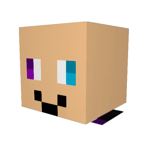 benulk Minecraft avatar head, 3D render