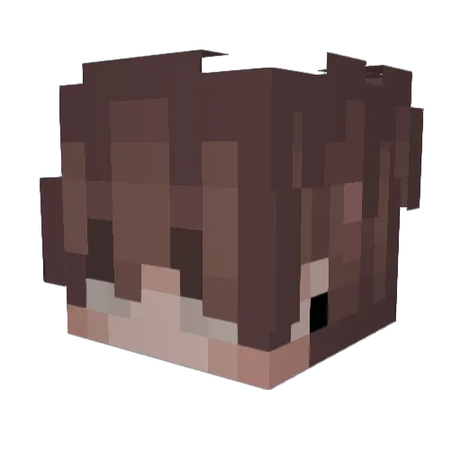 benvvo Minecraft avatar head, 3D render