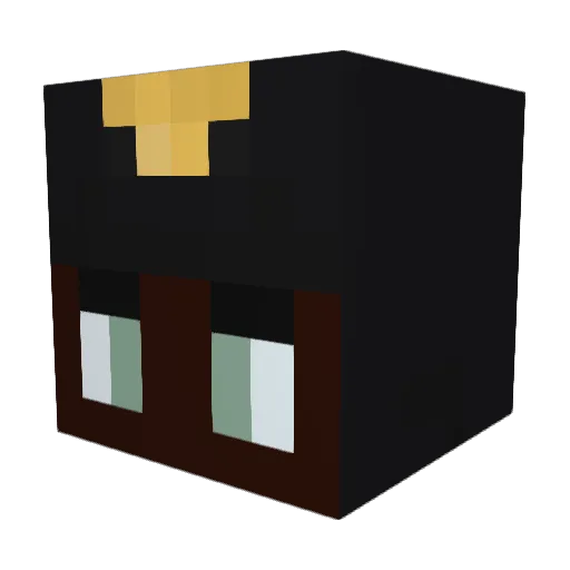 benxguin Minecraft avatar head, 3D render
