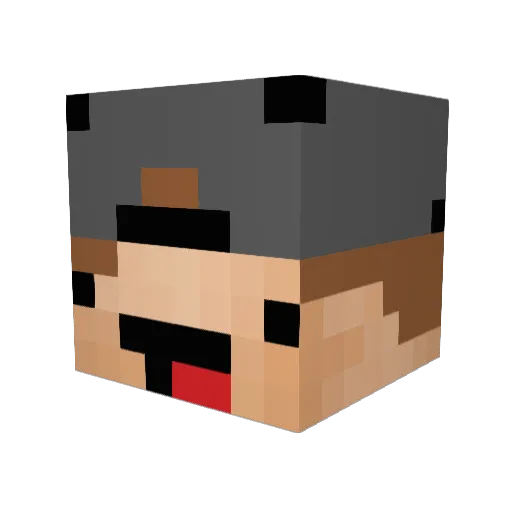 benyeehaw Minecraft avatar head, 3D render