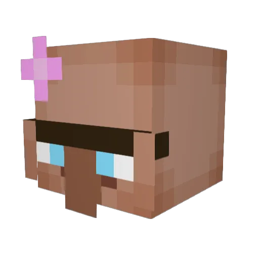 benzaballa Minecraft avatar head, 3D render