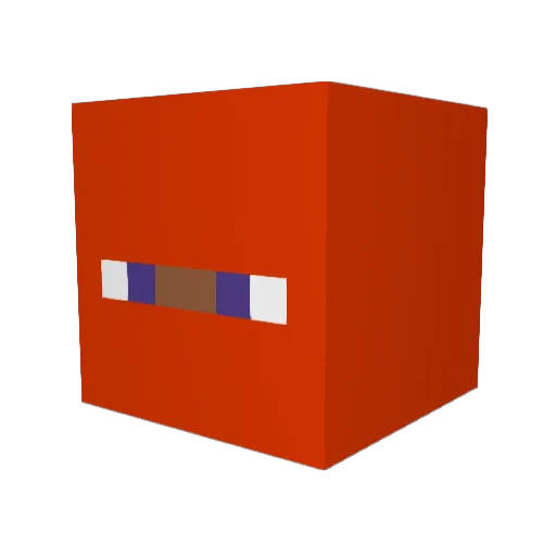 benzac Minecraft avatar head, 3D render