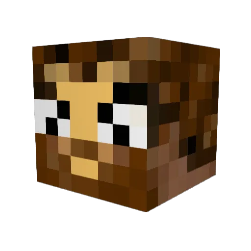 benzeman Minecraft avatar head, 3D render