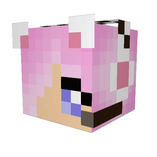 beoep Minecraft avatar head, 3D render