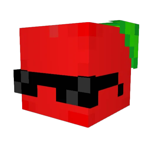 beorigin Minecraft avatar head, 3D render