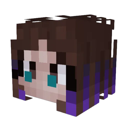 bepatx Minecraft avatar head, 3D render