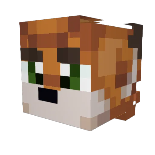 bepeze Minecraft avatar head, 3D render