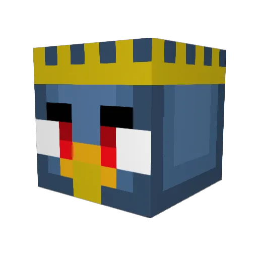 bepothegunner Minecraft avatar head, 3D render