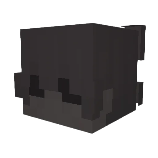 beqrock Minecraft avatar head, 3D render