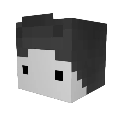 ber3y Minecraft avatar head, 3D render