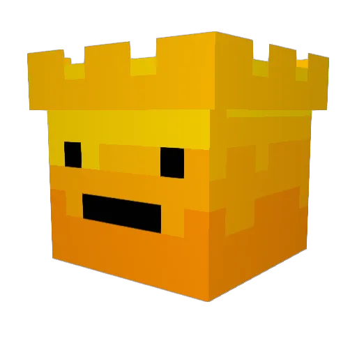bera07k Minecraft avatar head, 3D render