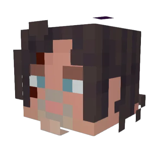 beran62 Minecraft avatar head, 3D render