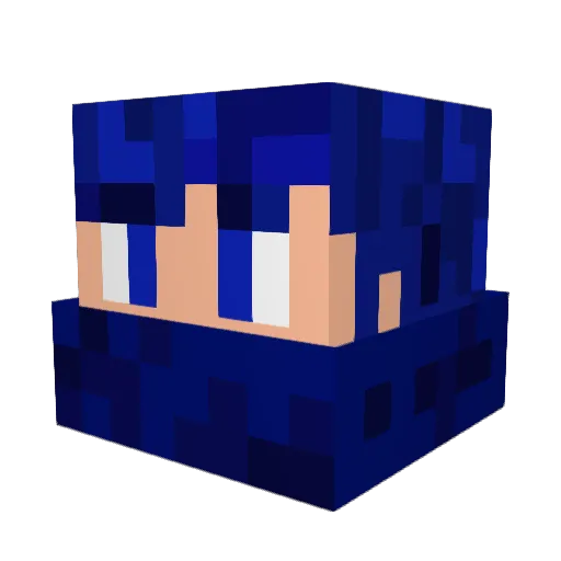 berat2008at9 Minecraft avatar head, 3D render