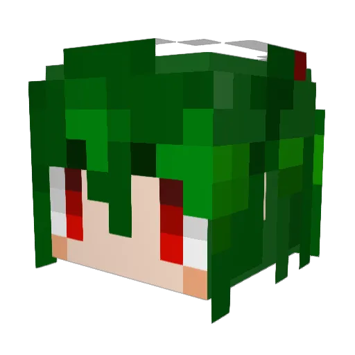 berd1337 Minecraft avatar head, 3D render