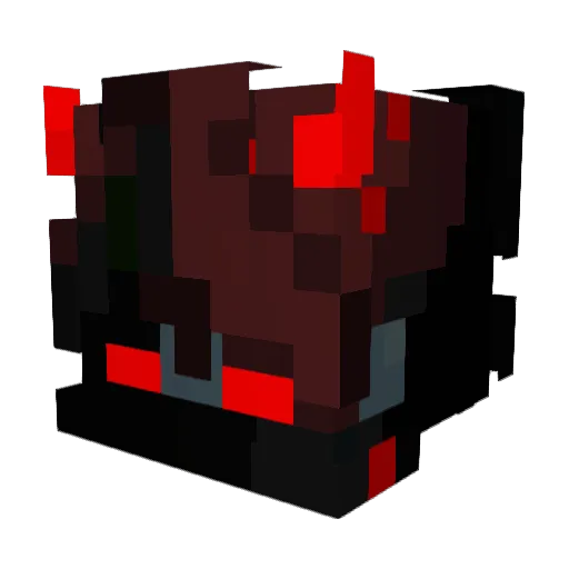 berdssss Minecraft avatar head, 3D render