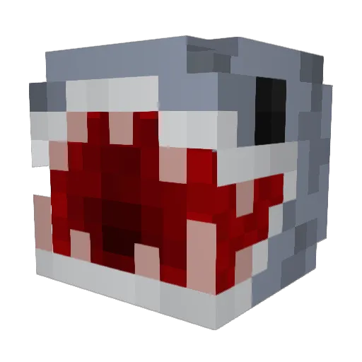 berdyherly Minecraft avatar head, 3D render