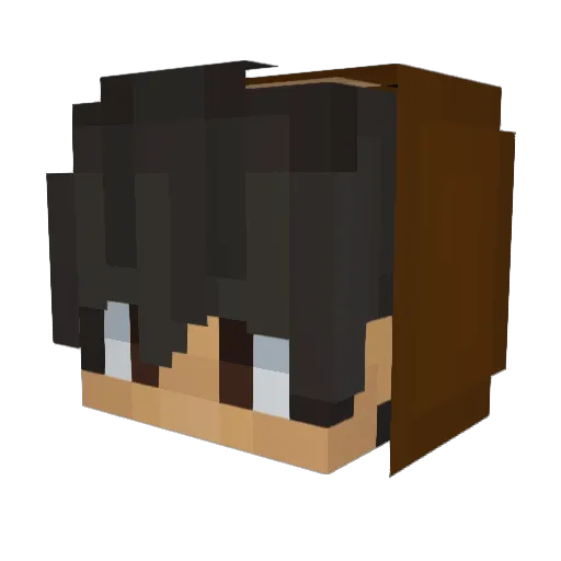 bereNNN Minecraft avatar head, 3D render
