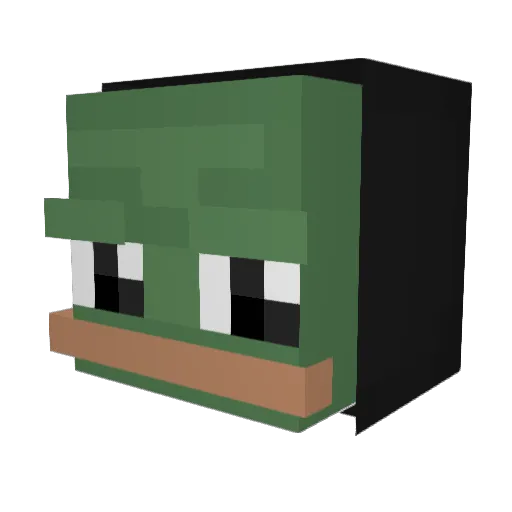 bereitsvegeben Minecraft avatar head, 3D render