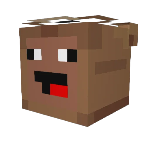 bereklauw Minecraft avatar head, 3D render