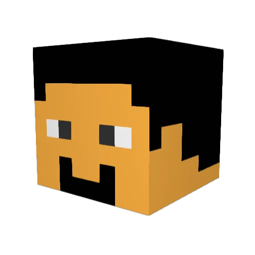 berendm Minecraft avatar head, 3D render