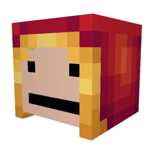 berghakker Minecraft avatar head, 3D render