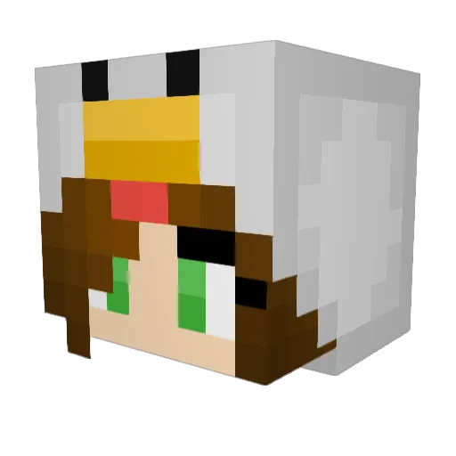 bergischesHuhn Minecraft avatar head, 3D render
