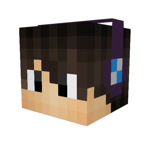 bergmansson Minecraft avatar head, 3D render