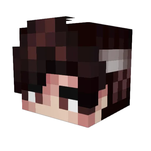 berkaykytn Minecraft avatar head, 3D render