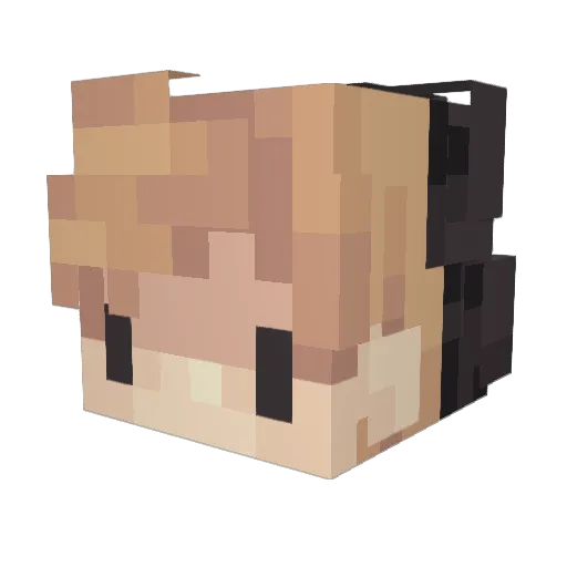 berkayncr Minecraft avatar head, 3D render