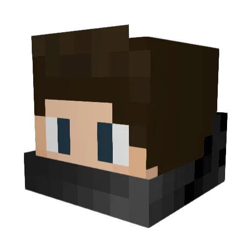 berke211 Minecraft avatar head, 3D render