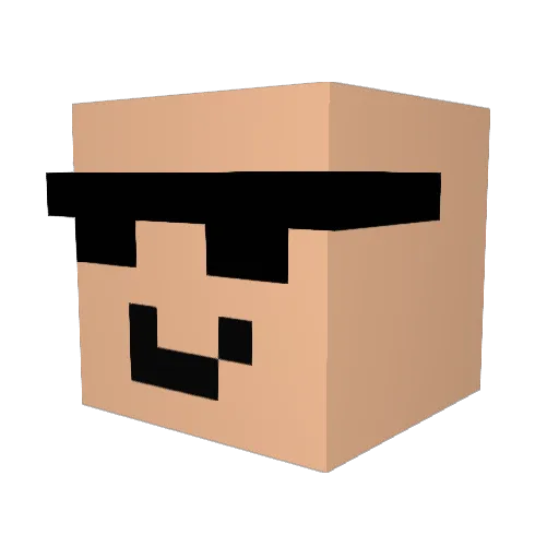 berkesbela Minecraft avatar head, 3D render