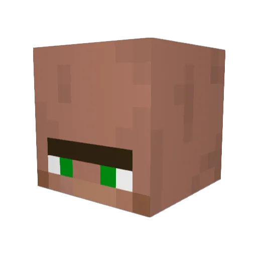 berkexxx Minecraft avatar head, 3D render