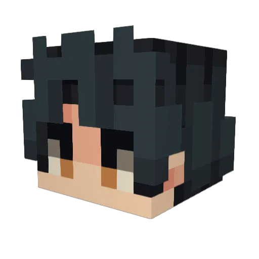 berkphlvnn Minecraft avatar head, 3D render