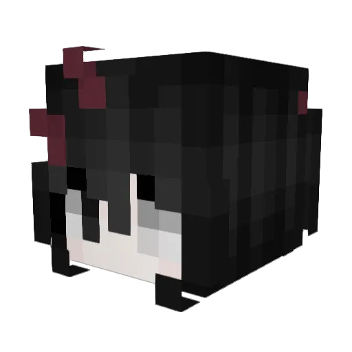 bermuuda Minecraft avatar head, 3D render