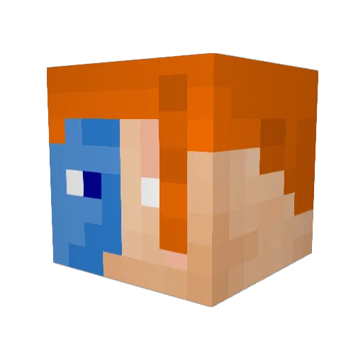 bernadetteblg78 Minecraft avatar head, 3D render