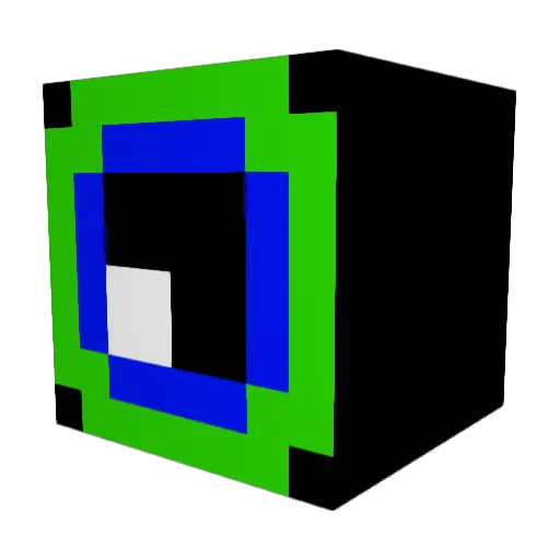 bernardziger Minecraft avatar head, 3D render