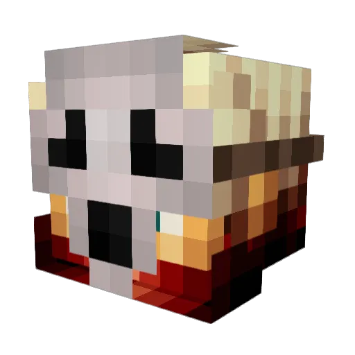 bernob Minecraft avatar head, 3D render