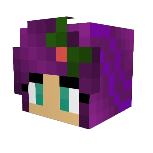 berntsenlars Minecraft avatar head, 3D render