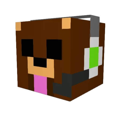 berrakrus Minecraft avatar head, 3D render